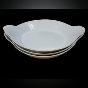 *Pillivuyt Culinaire White Porcelain Au Gratin Baking Dish Set Of 3